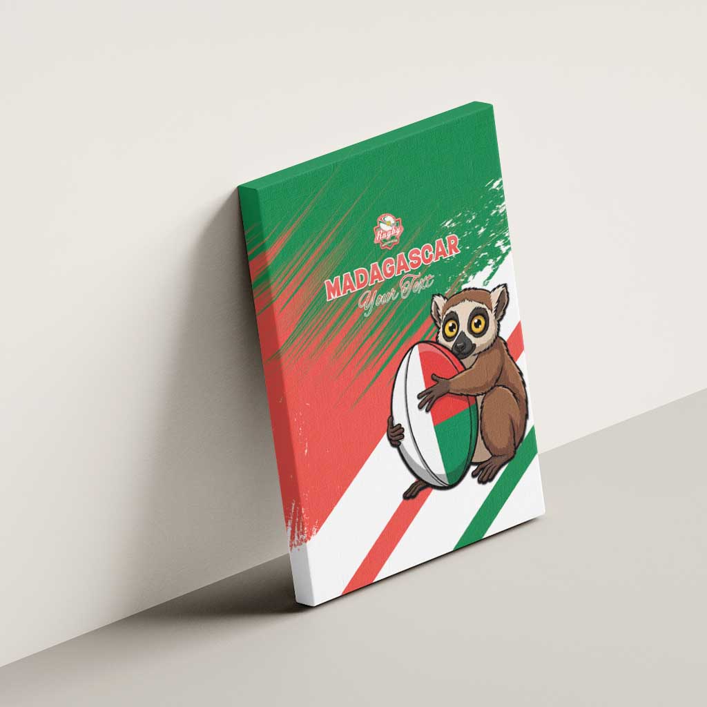 Madagascar Rugby Custom Canvas Wall Art Allez Les Makis - African Pride