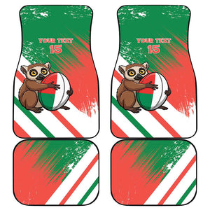 Madagascar Rugby Custom Car Mats Allez Les Makis - African Pride