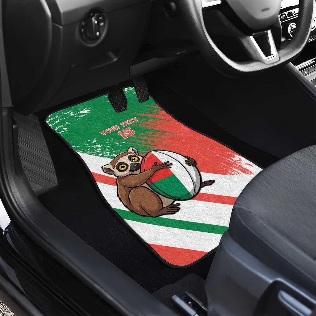 Madagascar Rugby Custom Car Mats Allez Les Makis - African Pride