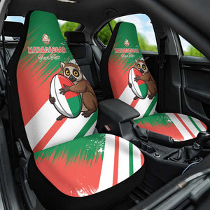 Madagascar Rugby Custom Car Seat Cover Allez Les Makis - African Pride