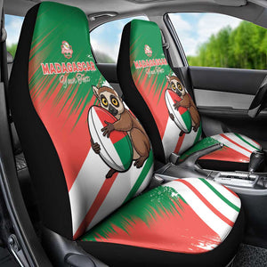 Madagascar Rugby Custom Car Seat Cover Allez Les Makis - African Pride