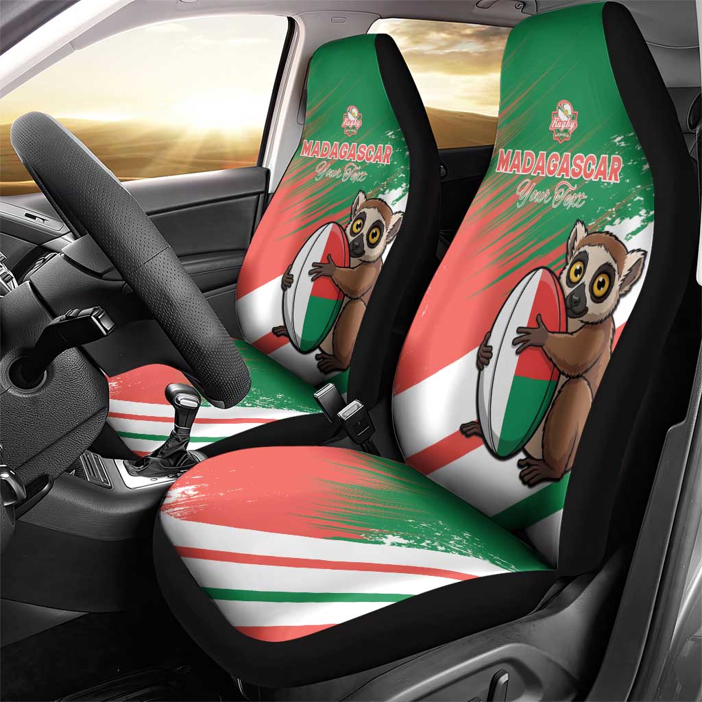 Madagascar Rugby Custom Car Seat Cover Allez Les Makis - African Pride