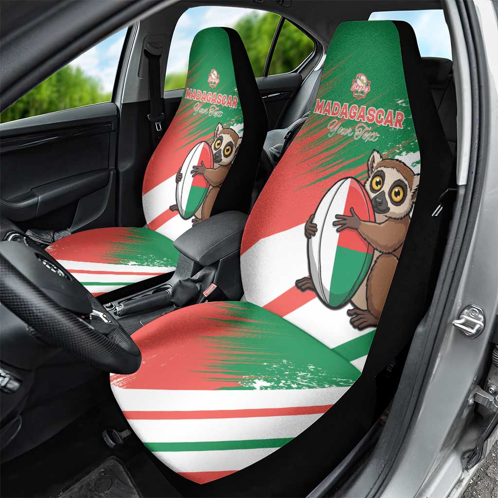 Madagascar Rugby Custom Car Seat Cover Allez Les Makis - African Pride