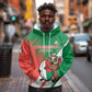 Madagascar Rugby Custom Hoodie Allez Les Makis - African Pride