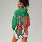 Madagascar Rugby Custom Hoodie Dress Allez Les Makis - African Pride