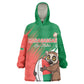 Madagascar Rugby Custom Kid Wearable Blanket Hoodie Allez Les Makis - African Pride