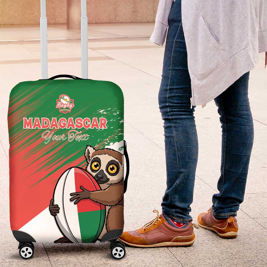 Madagascar Rugby Custom Luggage Cover Allez Les Makis - African Pride