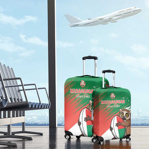 Madagascar Rugby Custom Luggage Cover Allez Les Makis - African Pride