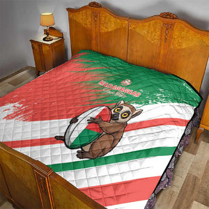 Madagascar Rugby Custom Quilt Allez Les Makis - African Pride