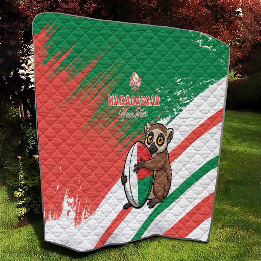 Madagascar Rugby Custom Quilt Allez Les Makis - African Pride