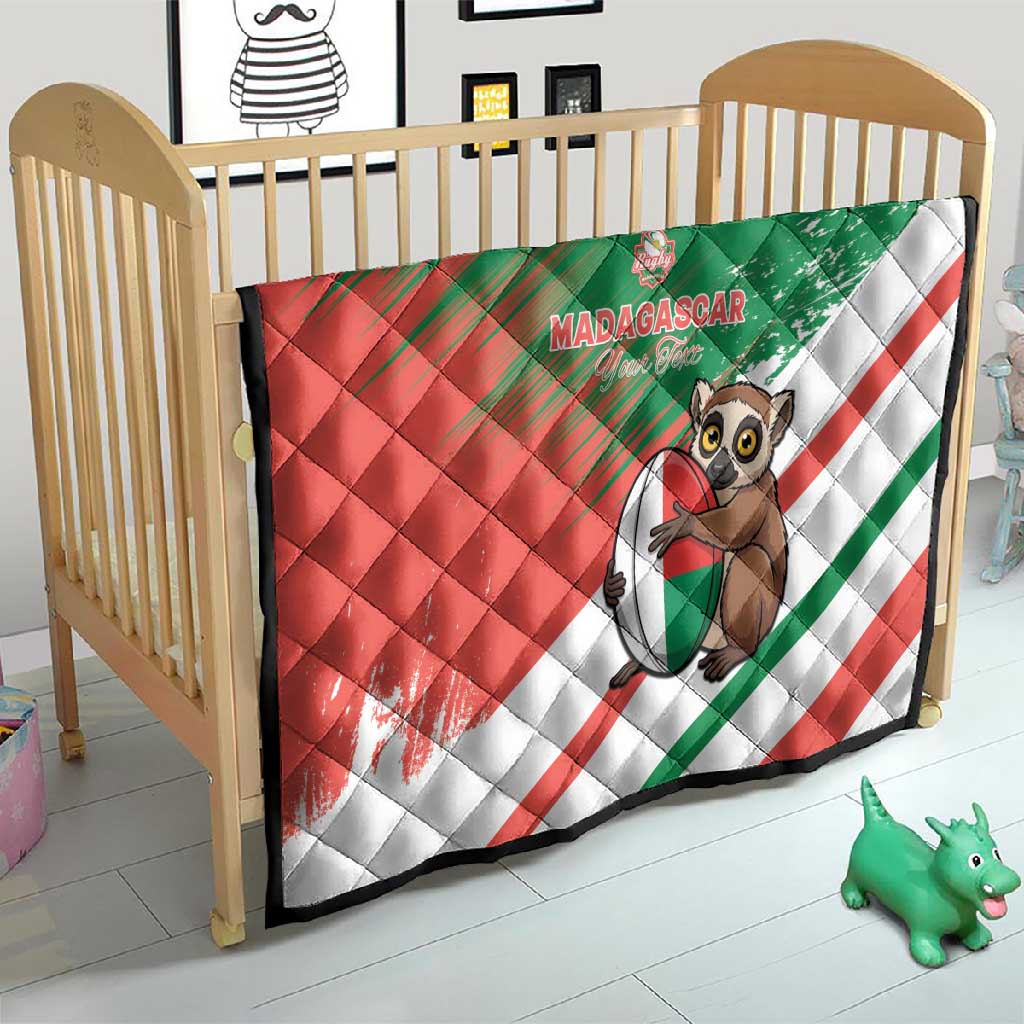 Madagascar Rugby Custom Quilt Allez Les Makis - African Pride