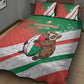 Madagascar Rugby Custom Quilt Bed Set Allez Les Makis - African Pride