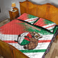 Madagascar Rugby Custom Quilt Bed Set Allez Les Makis - African Pride