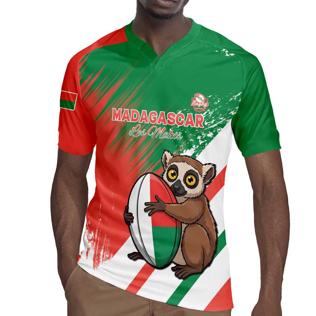 Madagascar Rugby Custom Rugby Jersey Allez Les Makis - African Pride