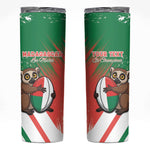 Madagascar Rugby Custom Skinny Tumbler Allez Les Makis - African Pride