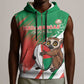 Madagascar Rugby Custom Sleeveless Zip Hoodie Allez Les Makis - African Pride
