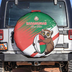 Madagascar Rugby Custom Spare Tire Cover Allez Les Makis - African Pride