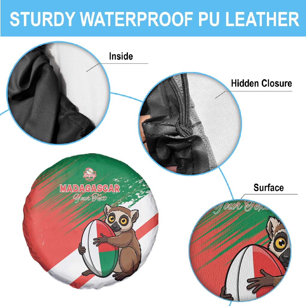 Madagascar Rugby Custom Spare Tire Cover Allez Les Makis - African Pride