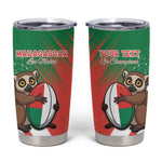 Madagascar Rugby Custom Tumbler Cup Allez Les Makis - African Pride