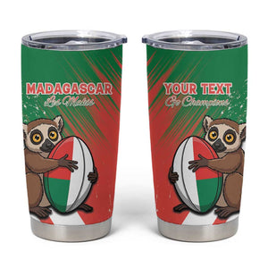 Madagascar Rugby Custom Tumbler Cup Allez Les Makis - African Pride