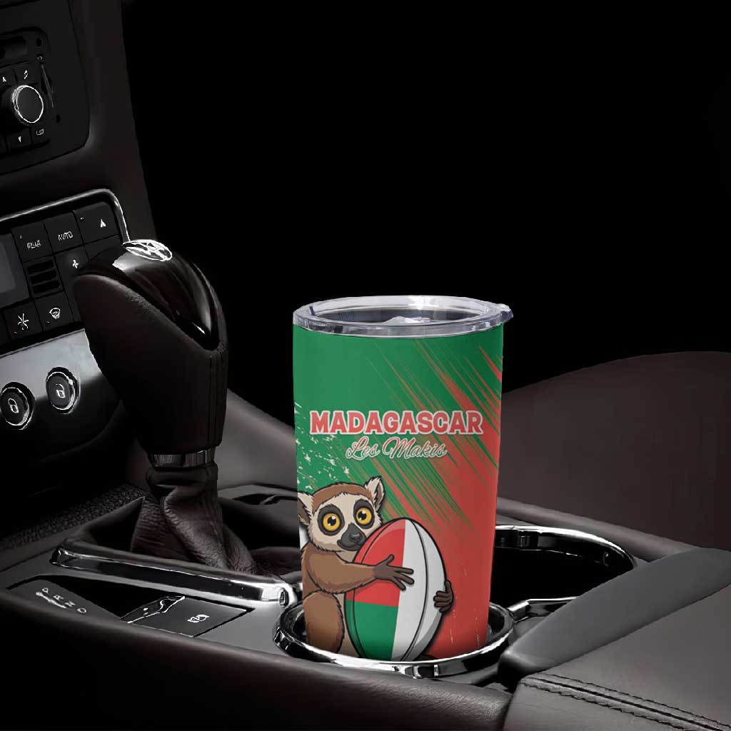 Madagascar Rugby Custom Tumbler Cup Allez Les Makis - African Pride
