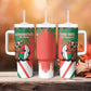 Madagascar Rugby Custom Tumbler With Handle Allez Les Makis - African Pride