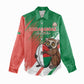 Madagascar Rugby Custom Women Casual Shirt Allez Les Makis - African Pride