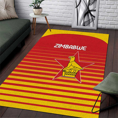 Zimbabwe Cricket Area Rug Come On Chevrons - African Pride