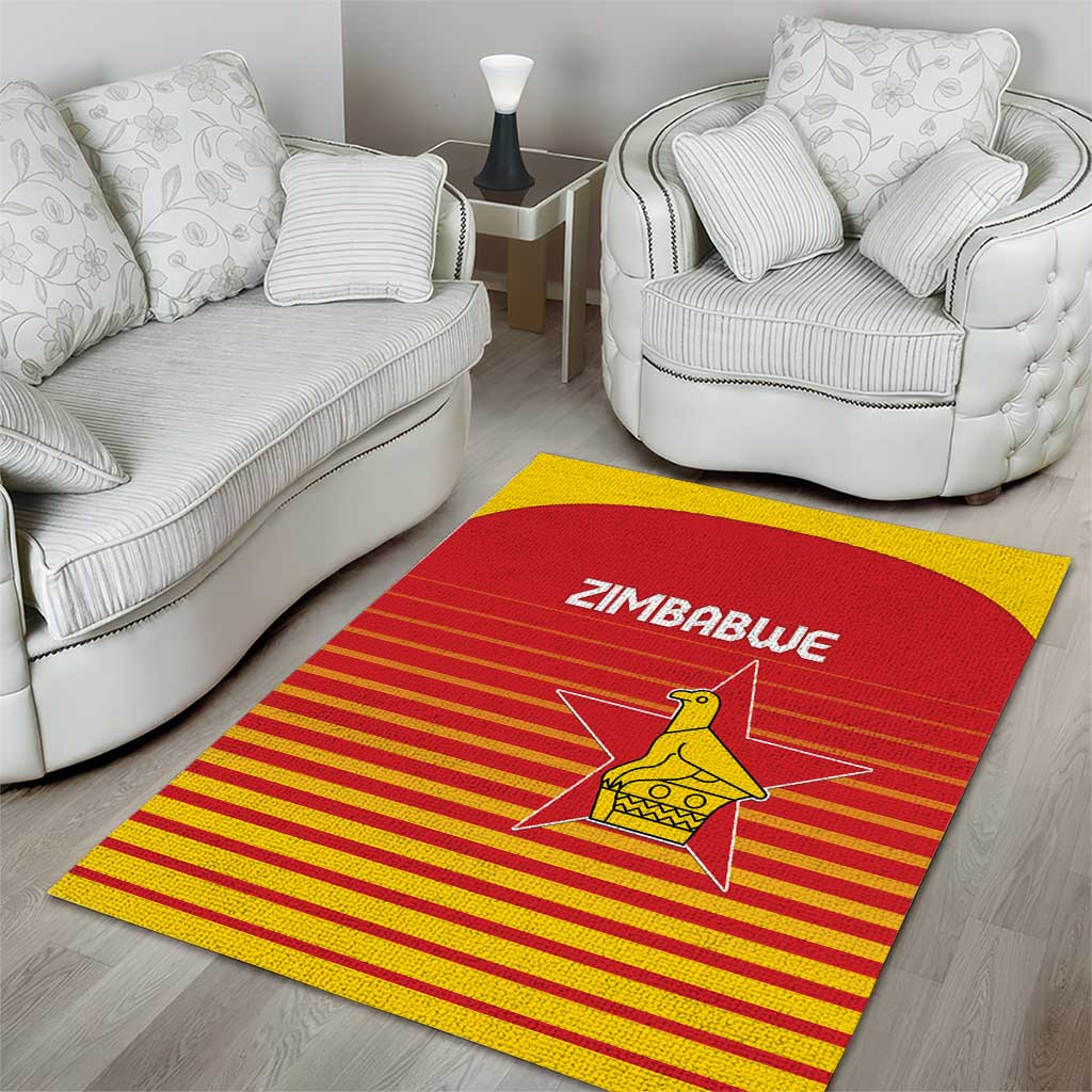 Zimbabwe Cricket Area Rug Come On Chevrons - African Pride