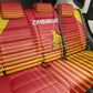 Zimbabwe Cricket Back Car Seat Cover Come On Chevrons - African Pride
