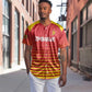Custom Zimbabwe Cricket Baseball Jersey Come On Chevrons - African Pride
