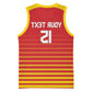 Custom Zimbabwe Cricket Basketball Jersey Come On Chevrons - African Pride