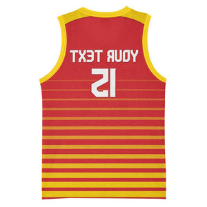 Custom Zimbabwe Cricket Basketball Jersey Come On Chevrons - African Pride