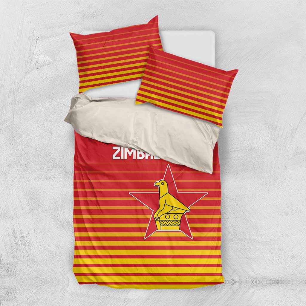 Zimbabwe Cricket Bedding Set Come On Chevrons - African Pride