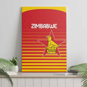 Zimbabwe Cricket Canvas Wall Art Come On Chevrons - African Pride