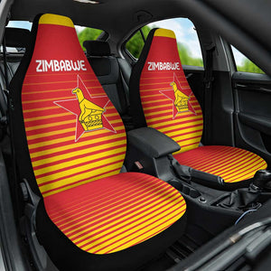 Zimbabwe Cricket Car Seat Cover Come On Chevrons - African Pride