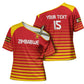 Custom Zimbabwe Cricket Cross Shoulder Shirt Go Chevrons Go