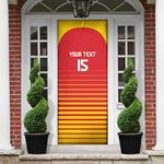 Custom Zimbabwe Cricket Door Cover Go Chevrons Go