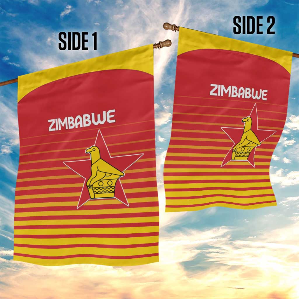 Zimbabwe Cricket Garden Flag Come On Chevrons - African Pride