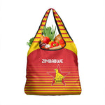 Zimbabwe Cricket Grocery Bag Come On Chevrons - African Pride