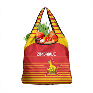 Zimbabwe Cricket Grocery Bag Come On Chevrons - African Pride