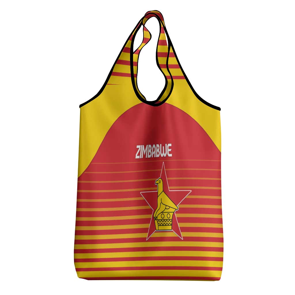 Zimbabwe Cricket Grocery Bag Come On Chevrons - African Pride