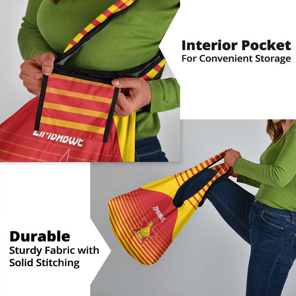 Zimbabwe Cricket Grocery Bag Come On Chevrons - African Pride