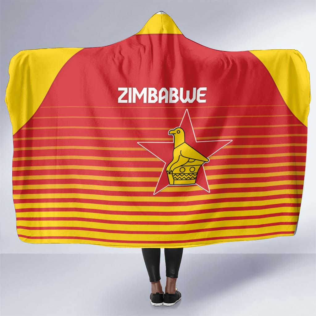 Zimbabwe Cricket Hooded Blanket Come On Chevrons - African Pride