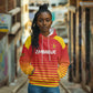 Custom Zimbabwe Cricket Hoodie Come On Chevrons - African Pride