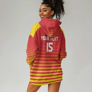 Custom Zimbabwe Cricket Hoodie Dress Come On Chevrons - African Pride