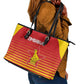 Zimbabwe Cricket Leather Tote Bag Come On Chevrons - African Pride