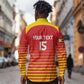 Custom Zimbabwe Cricket Long Sleeve Button Shirt Come On Chevrons - African Pride