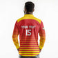 Custom Zimbabwe Cricket Long Sleeve Polo Shirt Come On Chevrons - African Pride