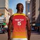 Custom Zimbabwe Cricket Men Tank Top Come On Chevrons - African Pride